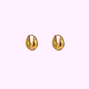 Soft Curve Hoop – Gold