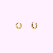 Twisted Rope Hoop – Gold