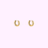 Twisted Rope Hoop – Gold