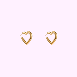 Open Heart Hoop – Gold
