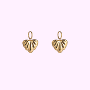 Shell Heart Charm – Gold