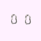 Organic Loop Stud – Silver