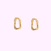 Organic Loop Stud – Gold