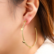 Mini Heart Hoop – Gold