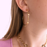 Mini Heart Hoop – Gold