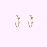 Bow Detail Hoop – Gold