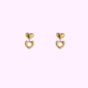 Open Heart Duo Drop – Gold