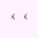 Croissant Stud – Silver