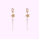 Starfish Drop Chain – Gold