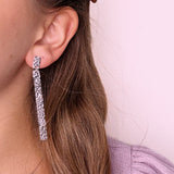 Long Bling Drop - Silver