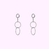 Linked Essence Earring - Silver
