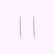 Sparkle Duo Earring - Silver