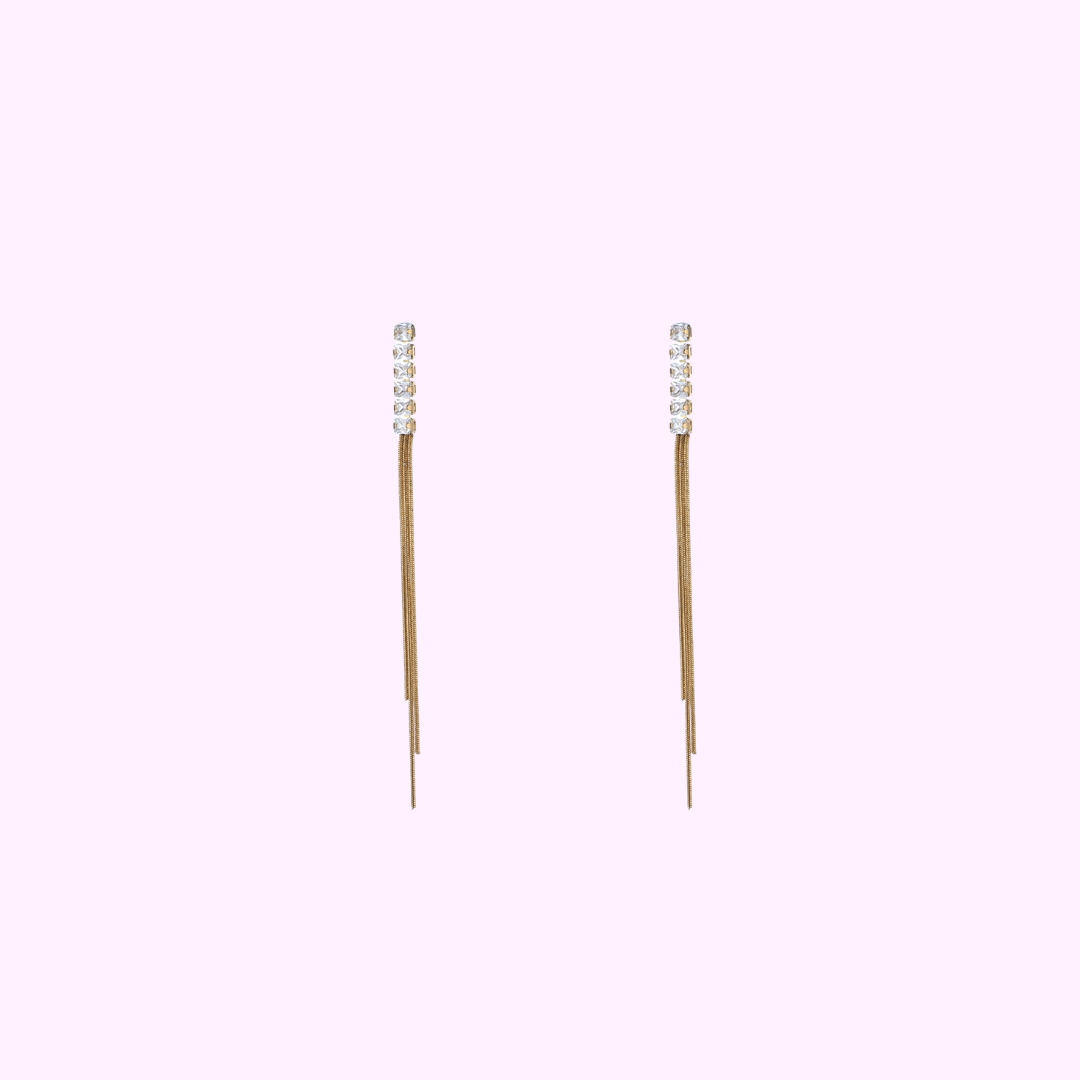 Sparkle Duo Earring - Gold