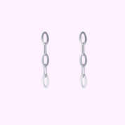 Classic Oval Drop - Silver