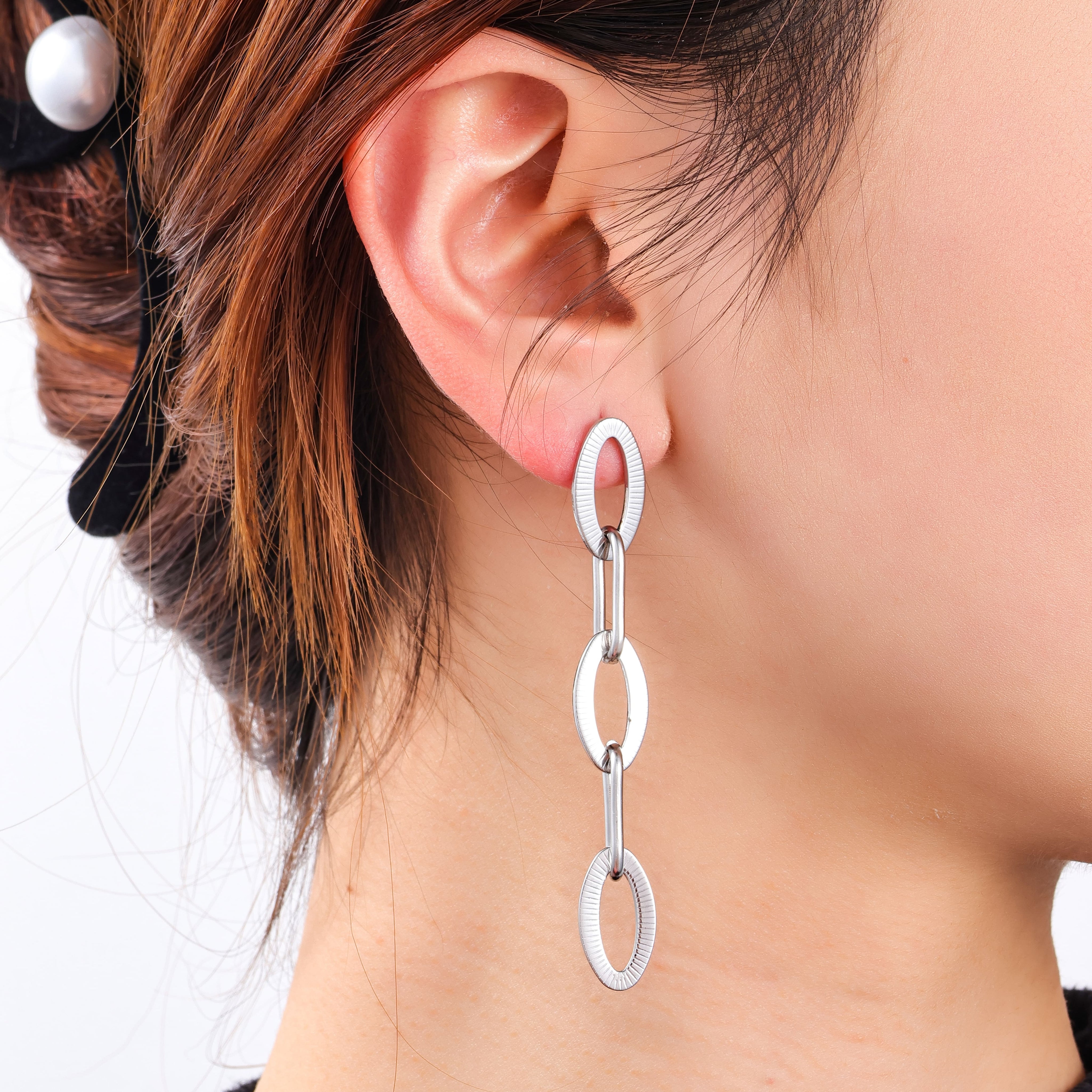 Classic Oval Drop - Silver