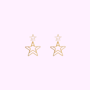 Radiant Star Earring - Gold