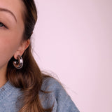 Bold Hollow Hoop - Silver