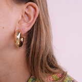 Bold Hollow Hoop - Gold
