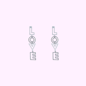 Bold Love Earring - Silver