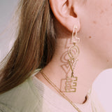 Bold Love Earring - Gold