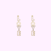 Bold Love Earring - Gold
