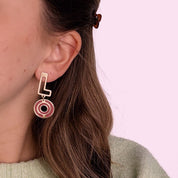 Blooming Love Earring - Gold and Red
