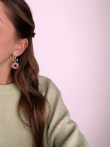 Blooming Love Earring - Gold and Red