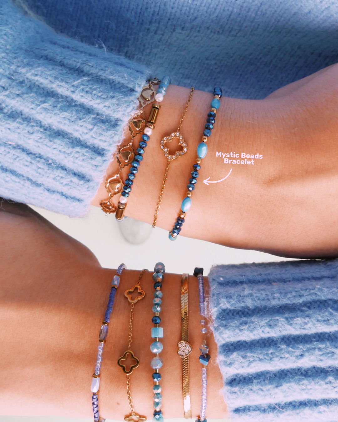 Mystic Beads Bracelet - Blue