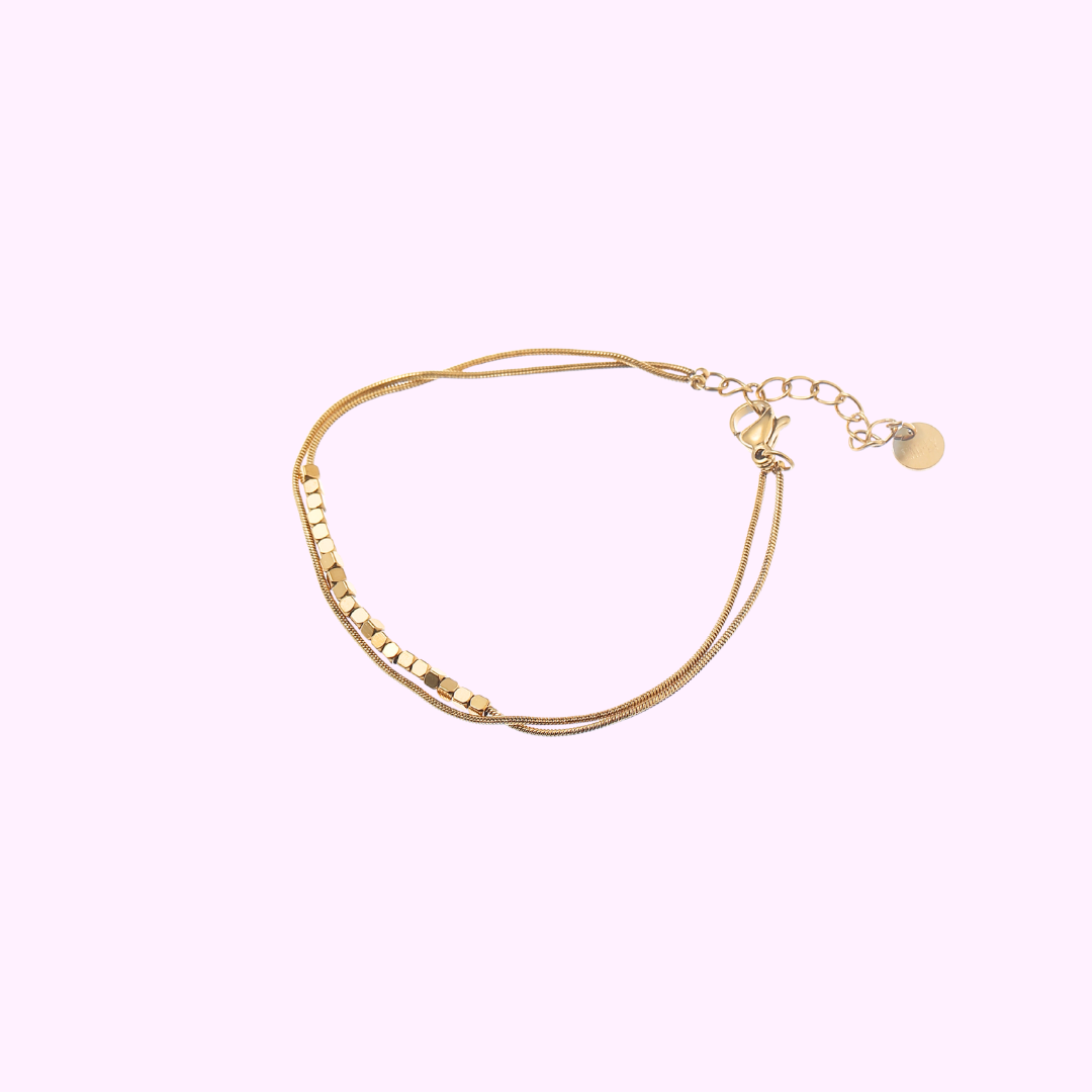 Golden Layers Bracelet – Gold