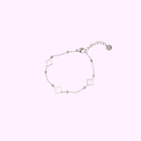 Clover Charm Bracelet – Silver