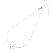 Sparkle Heart Necklace - Silver