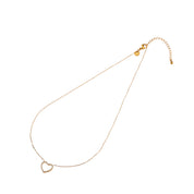 Sparkle Heart Necklace - Gold