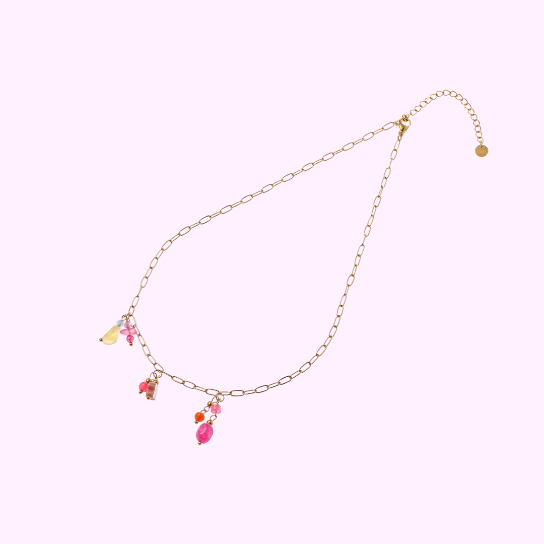 Color Pop Charm Necklace – Gold
