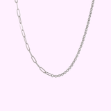Mixed Chain Necklace – Silver