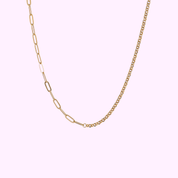 Mixed Chain Necklace – Gold