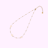 Clover Bead Necklace – Gold