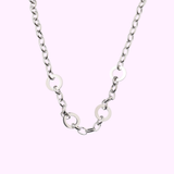 Circle Link Necklace – Silver