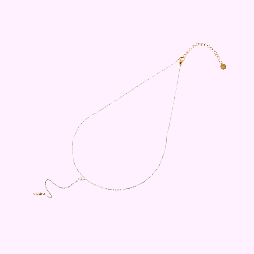 Pearl Drop Necklace – Gold